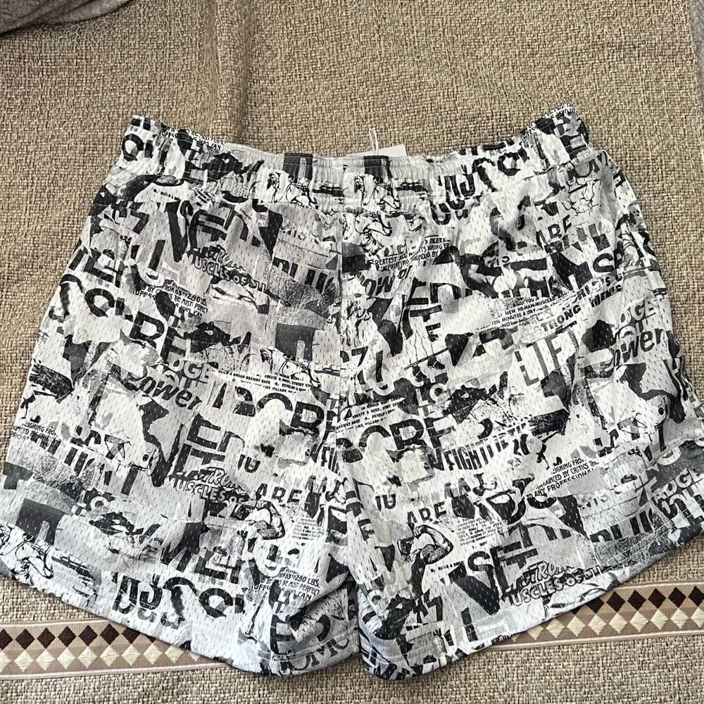 Gymshark Black and Gray Athletic Shorts